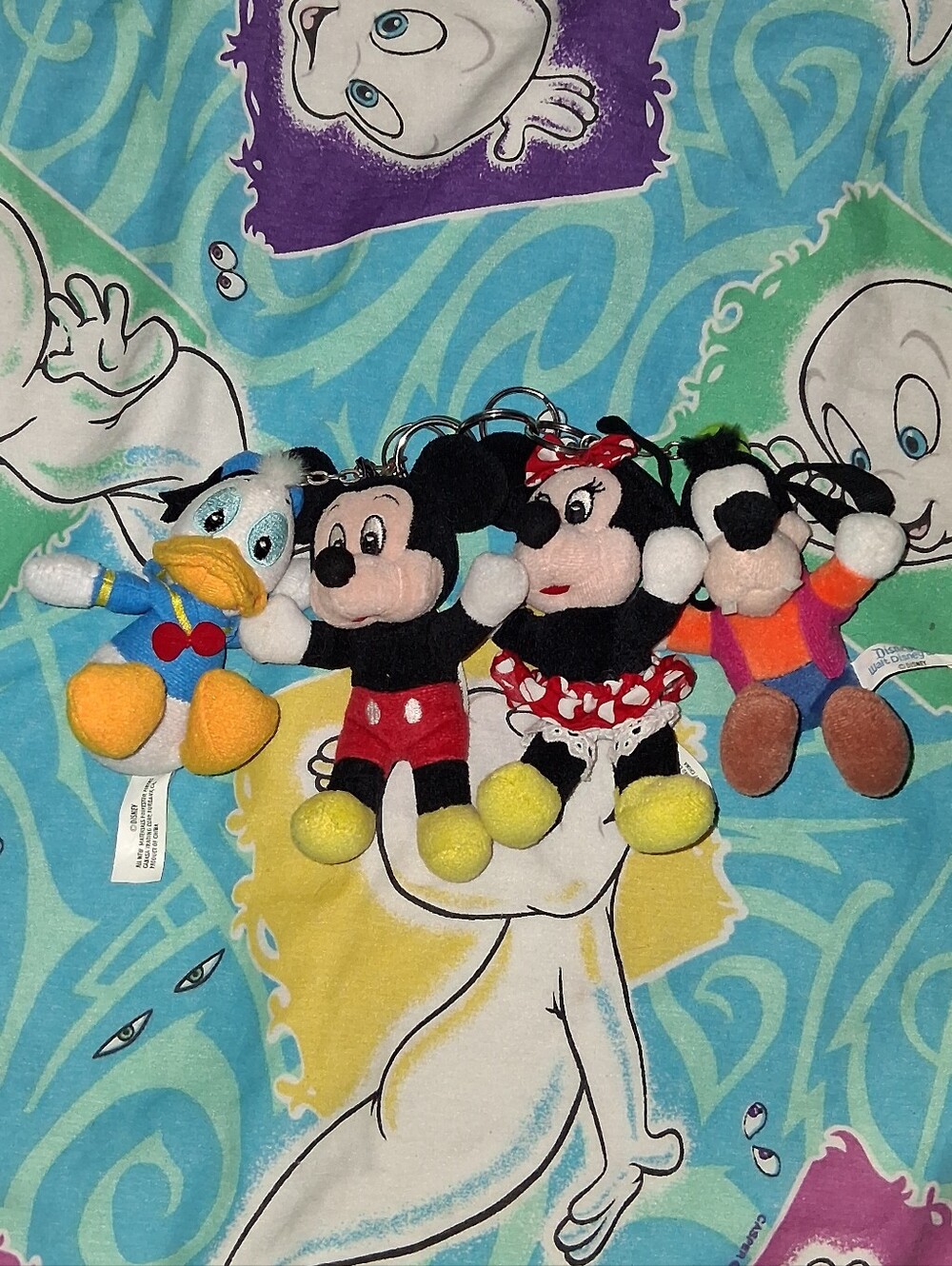 Disneyland Vintage Plush Keychain Bundle Lot Walt Disney World